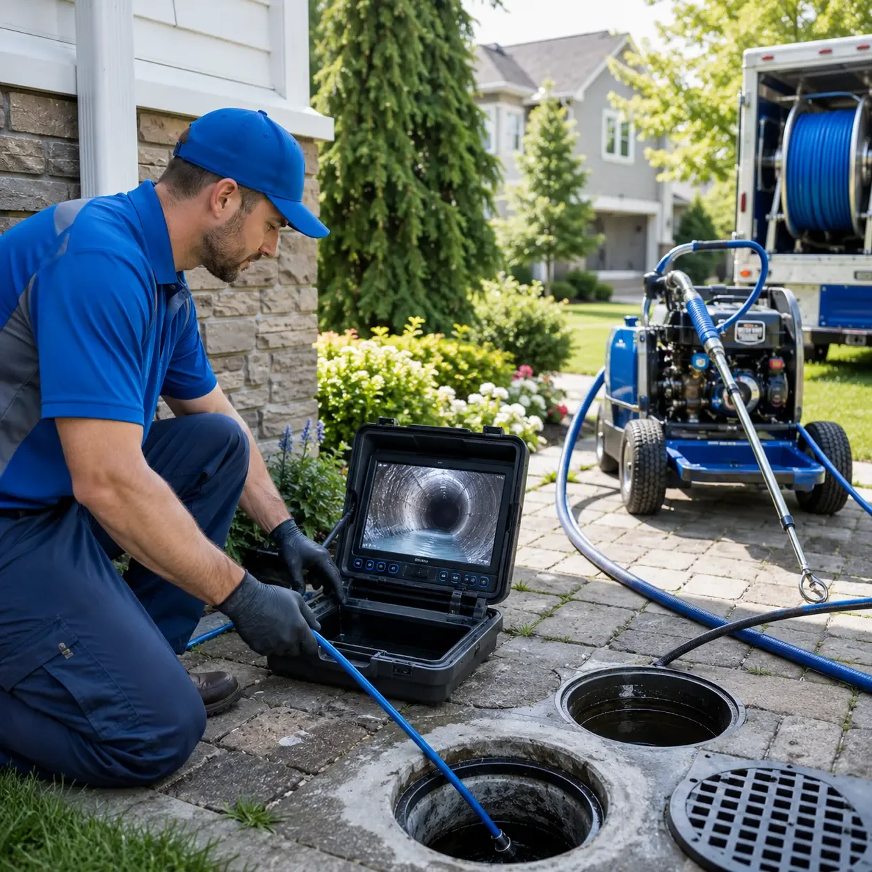 Outdoor drain cleaning professionals serving Rufe, OK