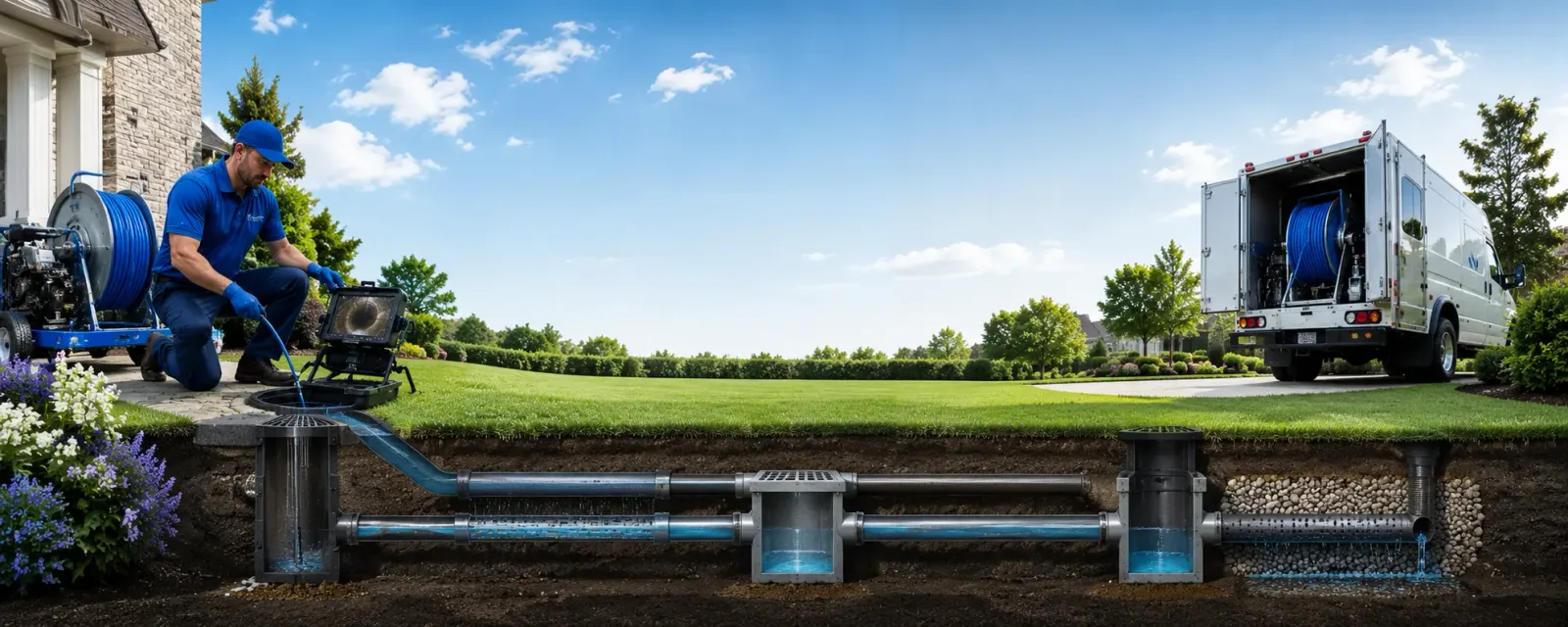 Outdoor drain cleaning information for Rufe, OK